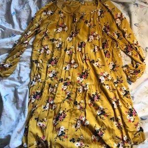 Yellow flower dress